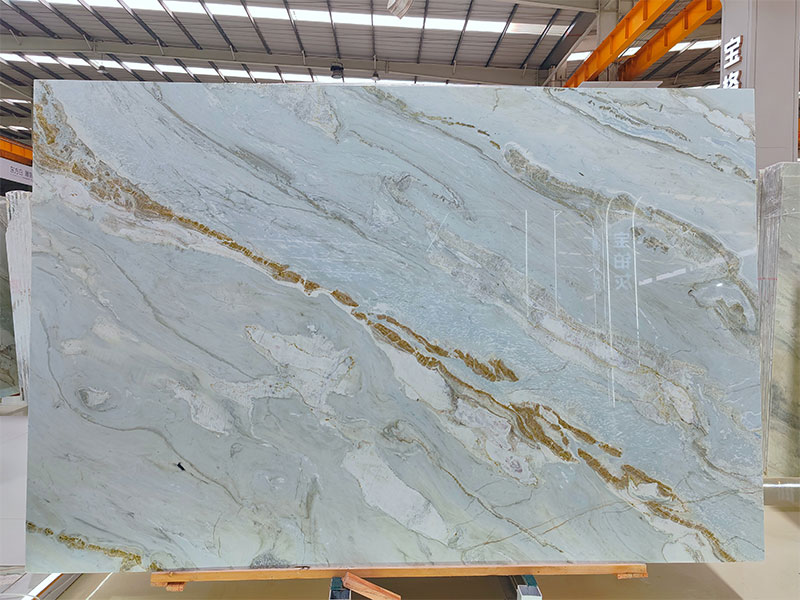 Tiffany Blue Marble Slab for Countertops