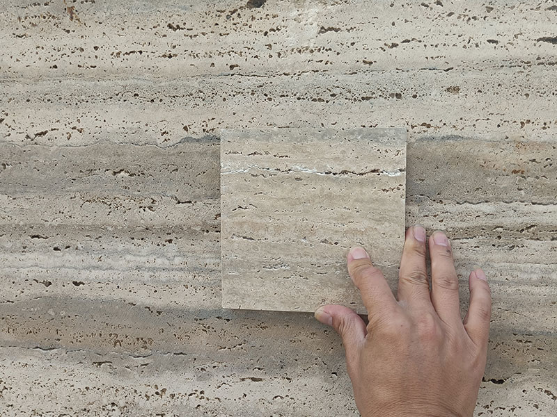 Italy Silver Grey Travertine Slab for Wall Cladding/ Countertops / Flooring