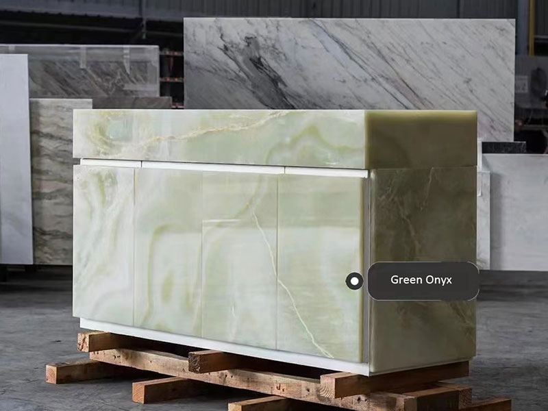 Natural Jade Green Onyx Slabs Countertops Supplier