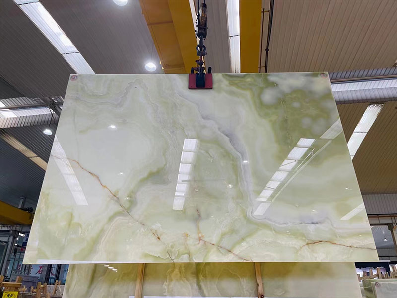 Natural Jade Green Onyx Slabs Countertops Supplier