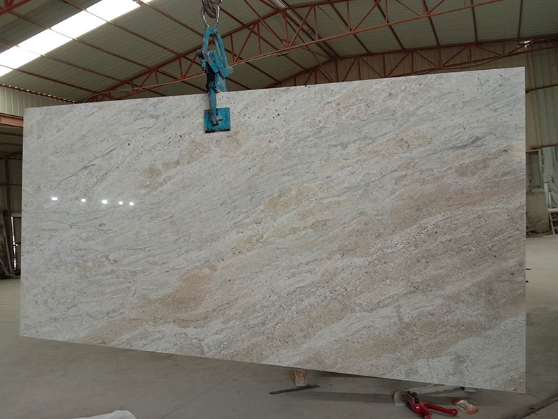 Brazil River White Granite Slab for Kitchen Countertops/ Wall Cladding