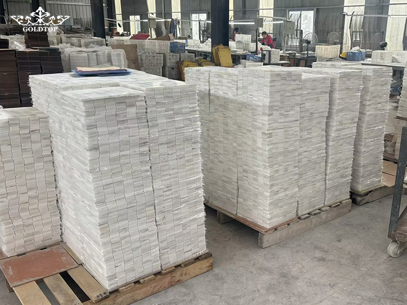 Han White Marble mosaic tiles