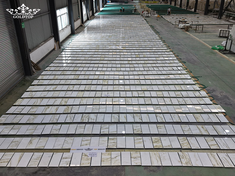 Han White Marble Tiles for a U.S. Hotel Project