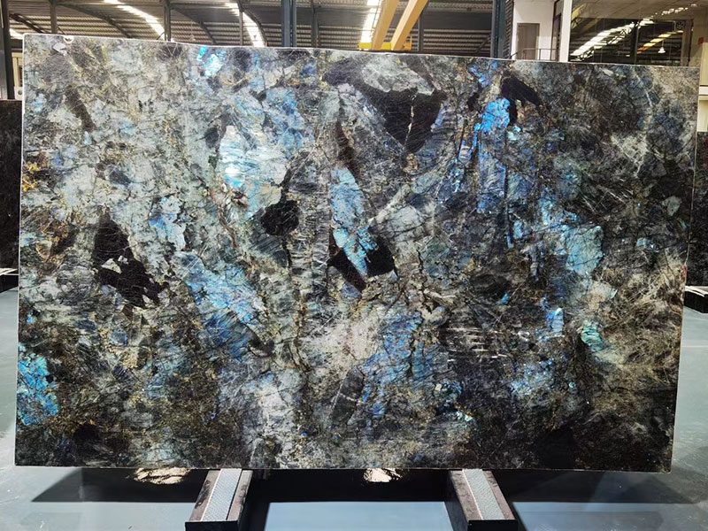 Madagascar Blue Labradorite Granite Slab