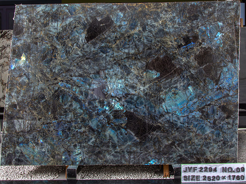 Madagascar Blue Labradorite Granite Slab