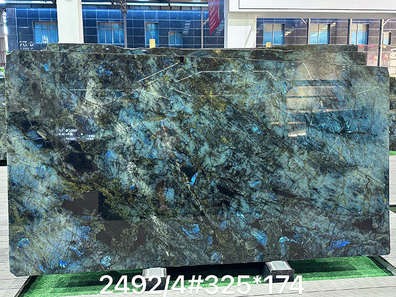Madagascar Blue Labradorite Granite Slab