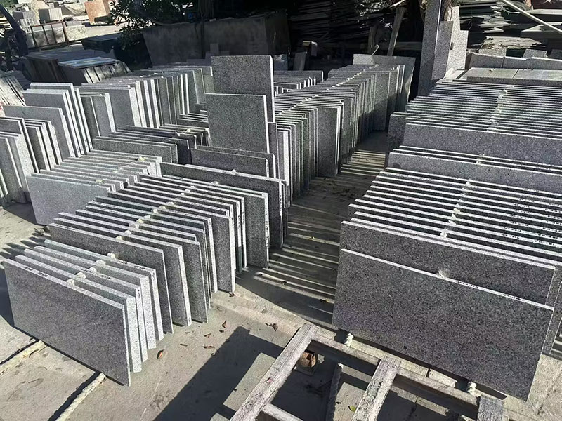 Custom Outdoor Pool Grey Granite Floor Tiles 