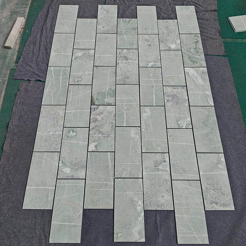 Custom Ming Green Thin Marble Tiles for Project