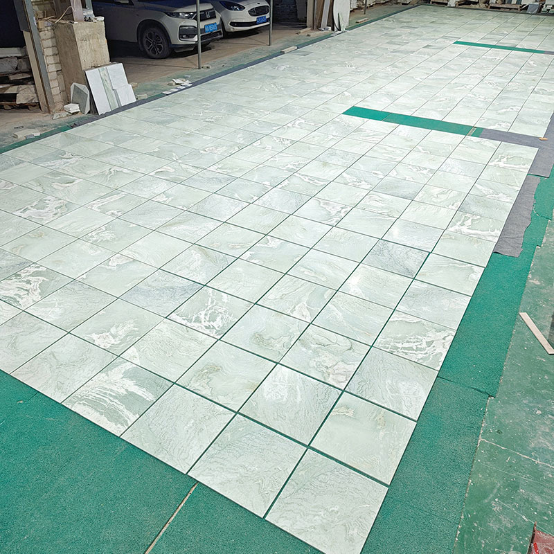 Custom Ming Green Thin Marble Tiles for Project