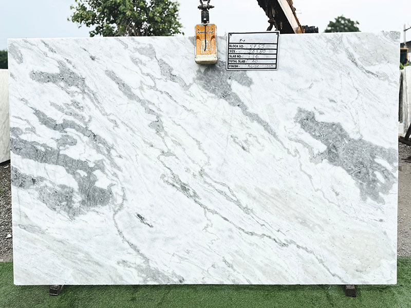 Sumati White Marble Slab For Kitchen Countertops/ Bathroom Vanity Tops