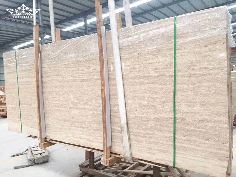 Iran Beige White Travertine Slab