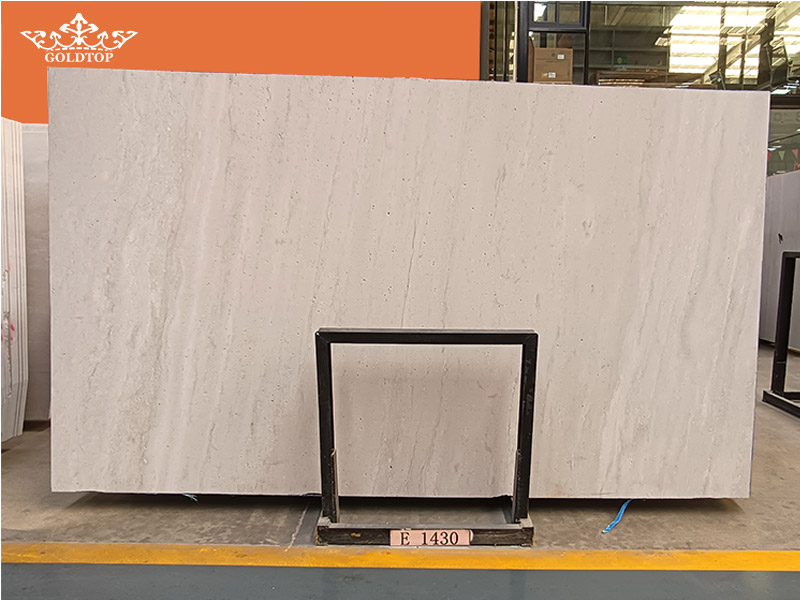 italy white travertine Slab