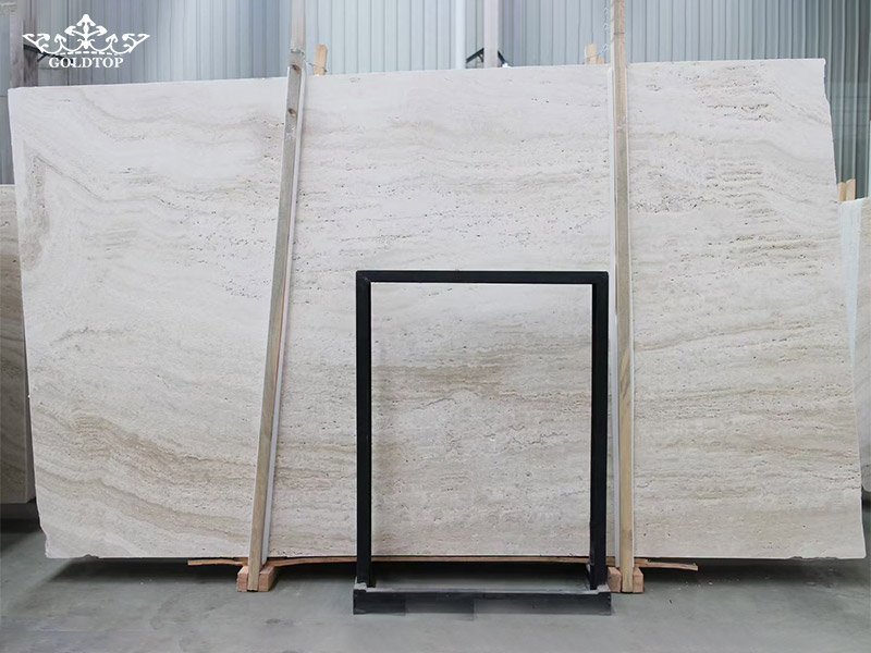 Italy Super White Travertine Slab