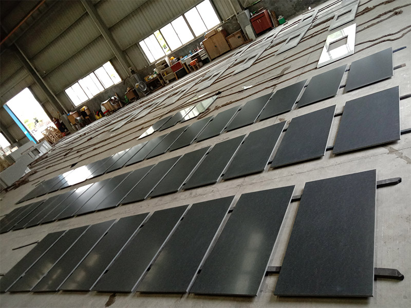 Zimbabwe Black Granite Slab for Kitchen Countertops/ Paving Tiles/ Wall Cladding