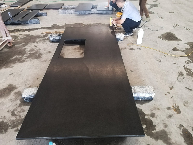Zimbabwe Black Granite Slab for Kitchen Countertops/ Paving Tiles/ Wall Cladding