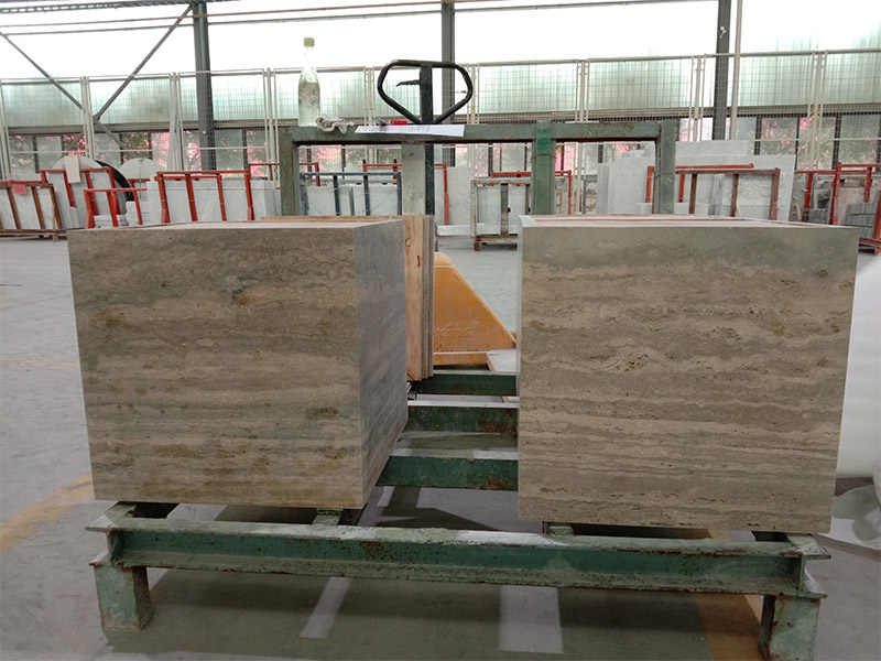Italy Silver Grey Travertine Countertops/ Table Tops/ Vantiy Tops