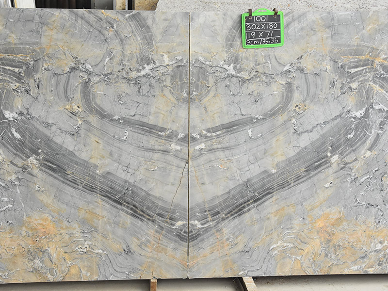 Coastal Grey Marble Slab for Countertops