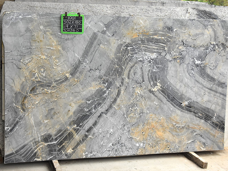 Coastal Grey Marble Slab for Countertops