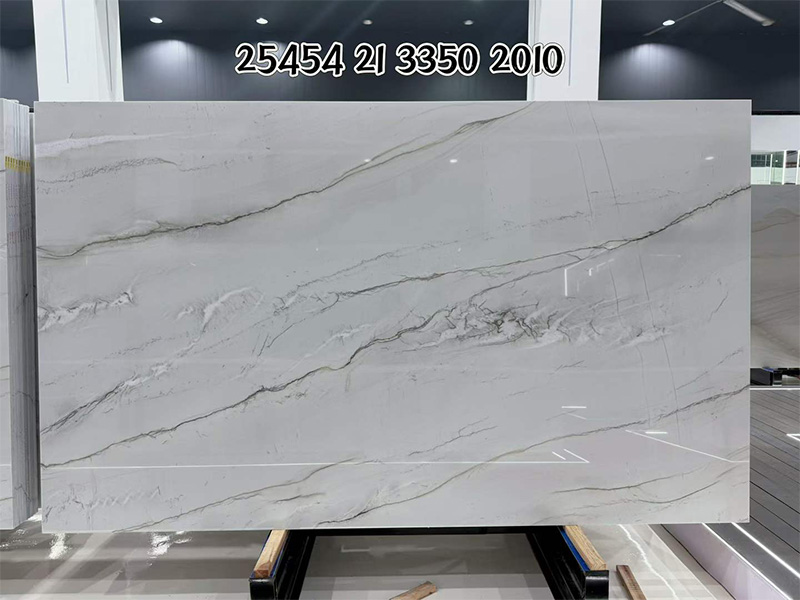 White Montreal Quartzite Slab for Countertops/ Feature Wall