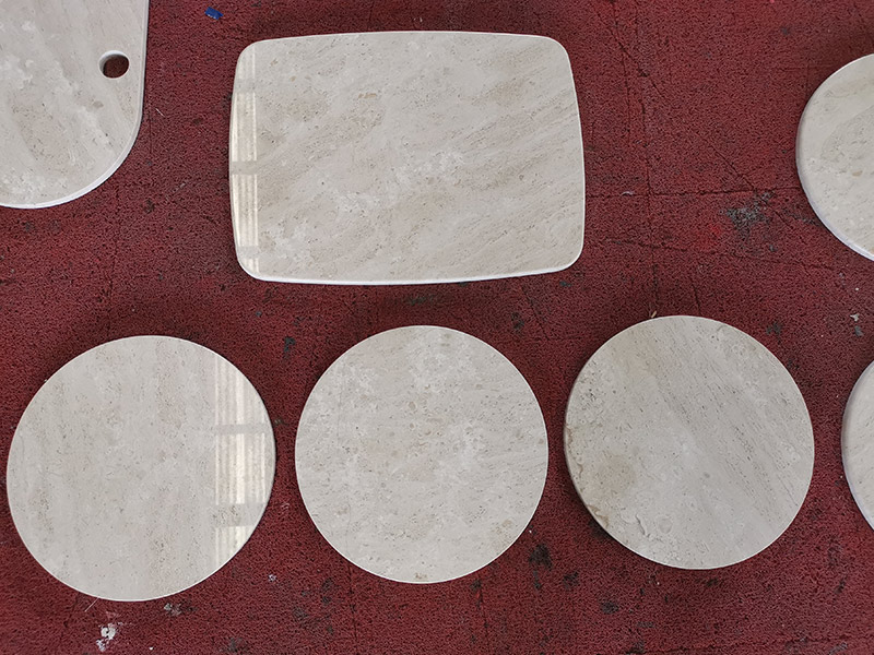 Custom Daino Reale Diana Royal Cream Marble Table Tops