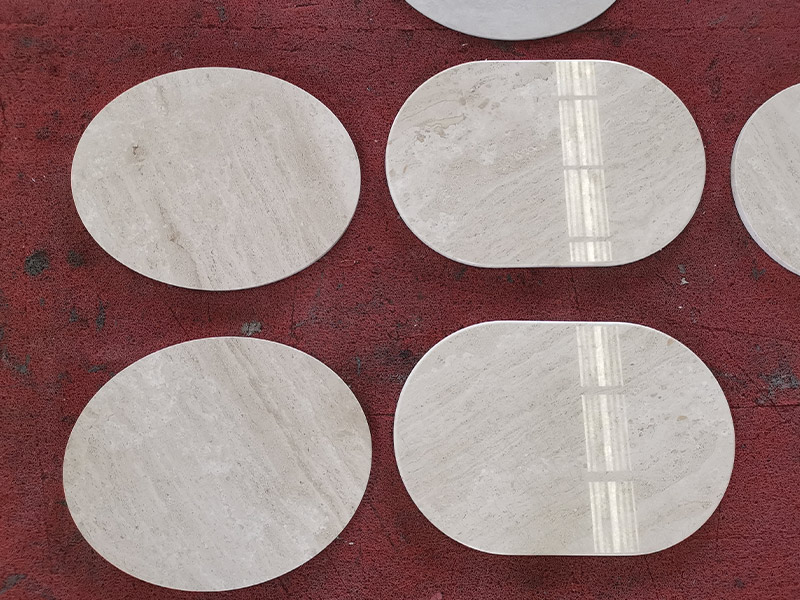 Custom Daino Reale Diana Royal Cream Marble Table Tops