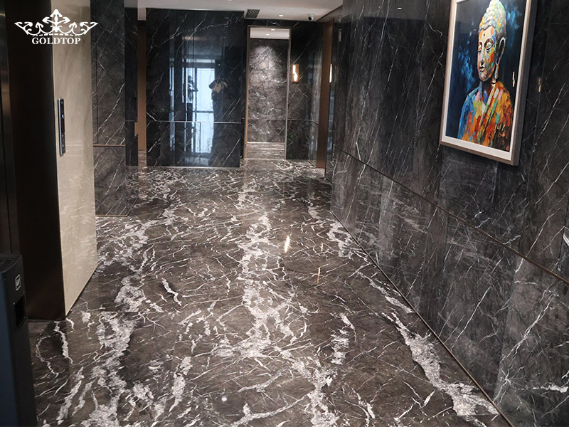 Grigio Carnico Marble Wall flooring tiles-Grey Marble Tiles and Wall Applications