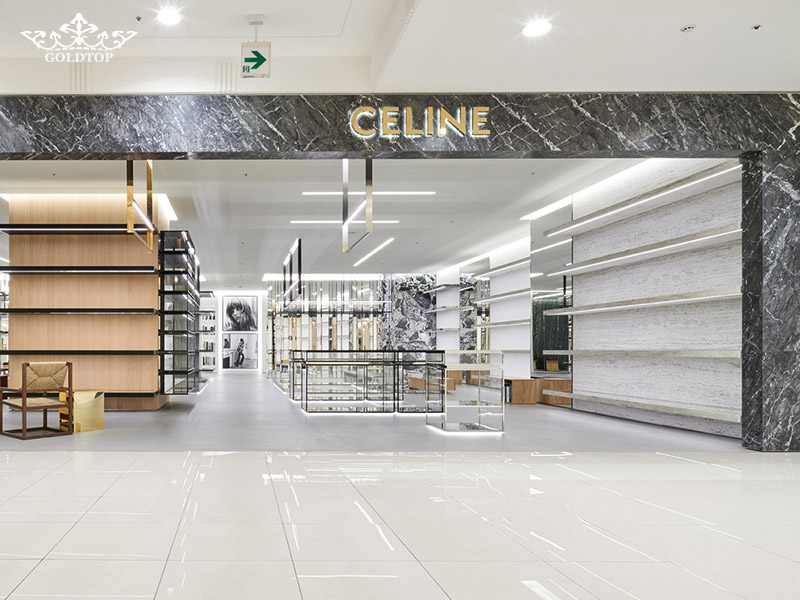 Grigio Carnico Marble wall tiles for CELINE Boutique