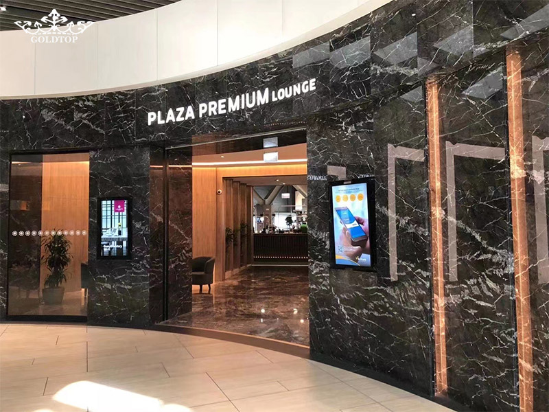 Grigio Carnico Marble wall cladding tiles for Plaza Premium Lounge