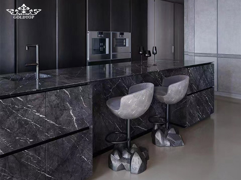 Grigio Carnico Marble Countertops-Grey Marble Countertops and Vanity Tops