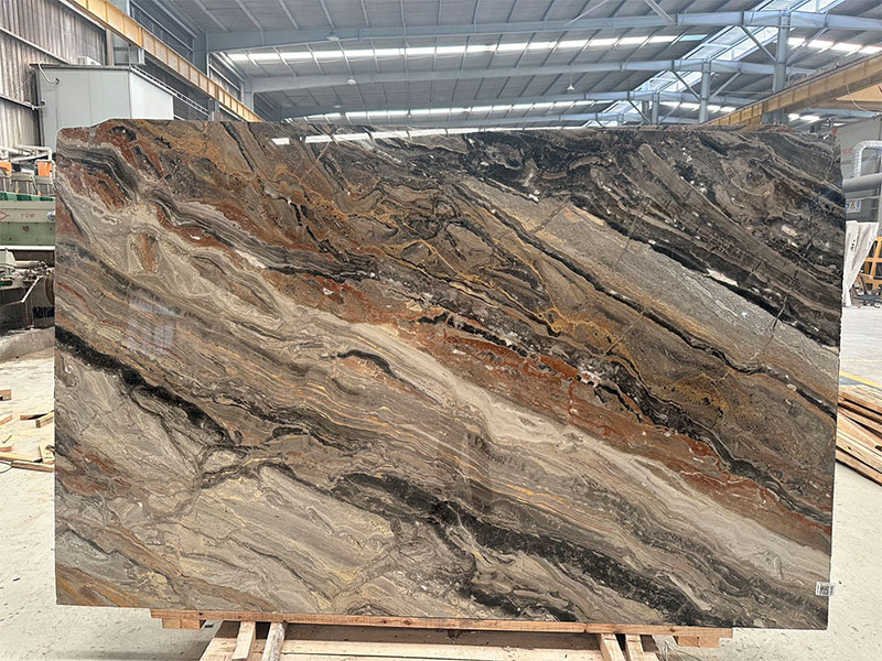 Italy Venice Brown Marble Slab Supplier
