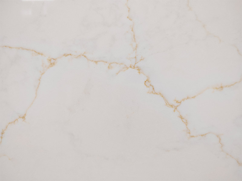 5133 Statuario Oro Quartz Slab For Kitche Countertops/ Vanity Tops