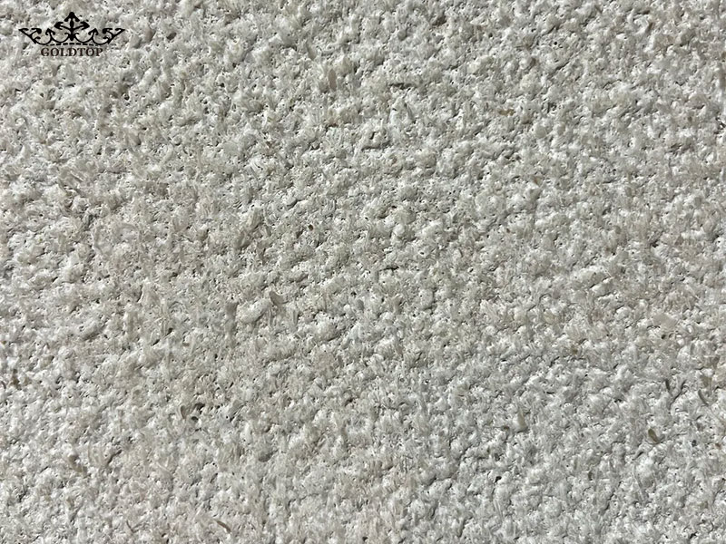A bush-hammered finish creates a three-dimensional, textured surface with small, evenly distributed indentations. It provides a natural stone appearance while offering good slip resistance.