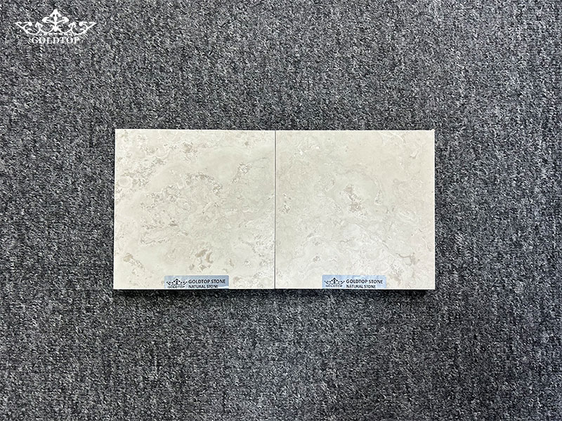 Cross Cut White Wood Marble