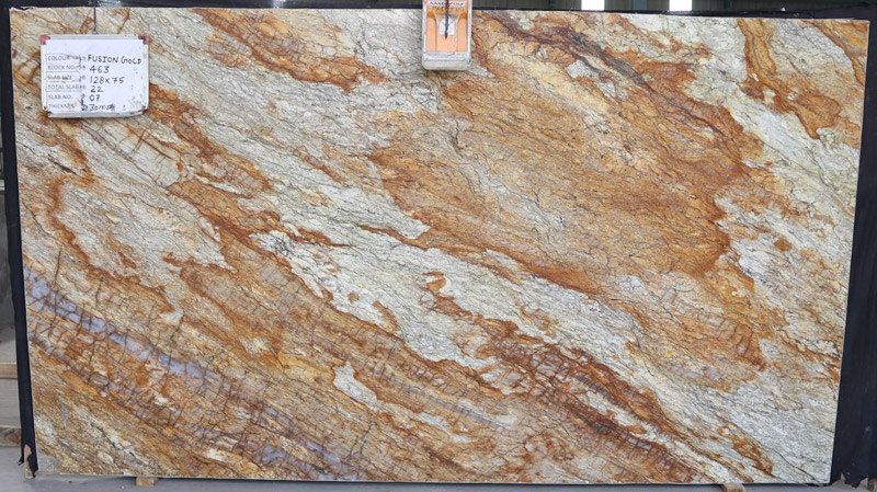Fusion Gold Quartzite Slabs for Countertops/ Vanity Tops