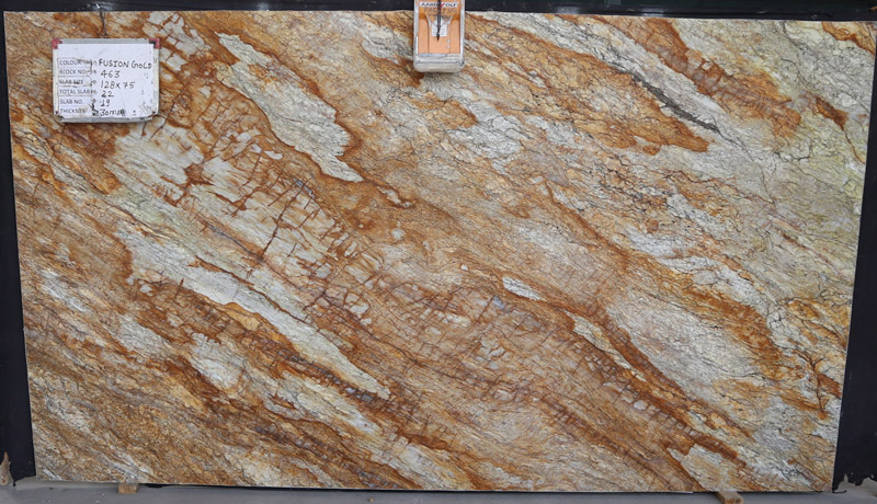 Fusion Gold Quartzite Slabs for Countertops/ Vanity Tops