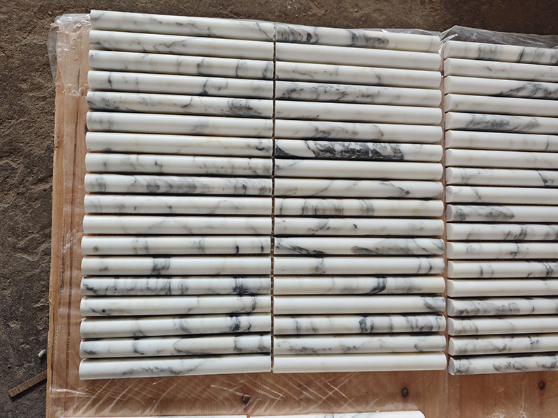 Arabescato Marble Stripe Mosaic Tiles Supplier