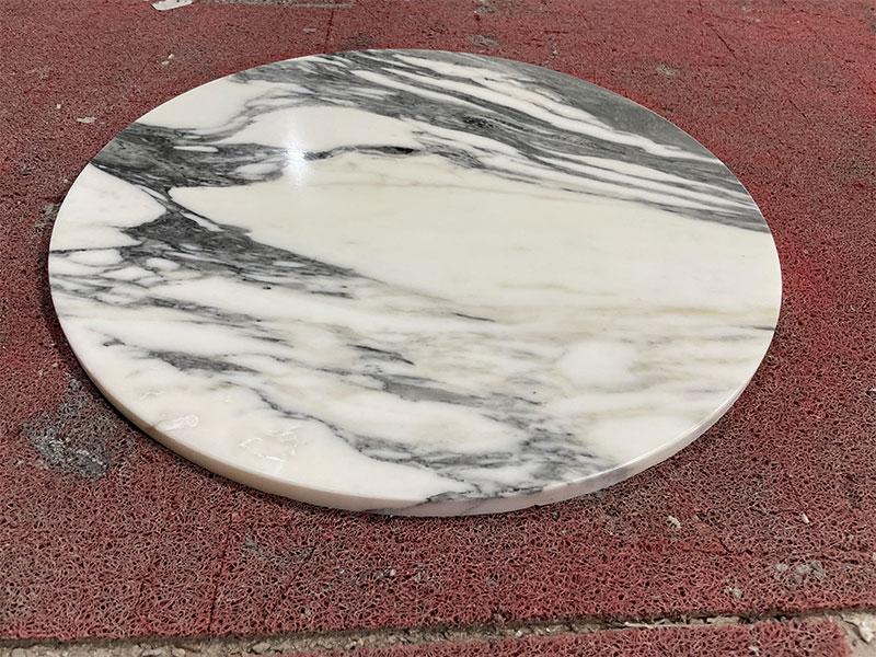 Custom Arabescato Marble Coffee Table