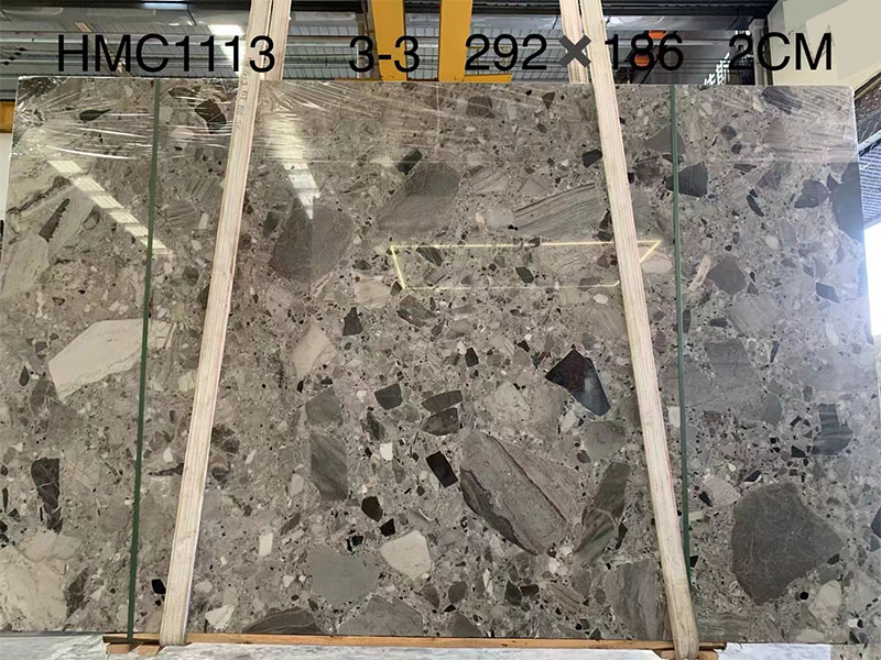 Ceppo Grey Marble Slabs for Countertops, Wall, Flooring