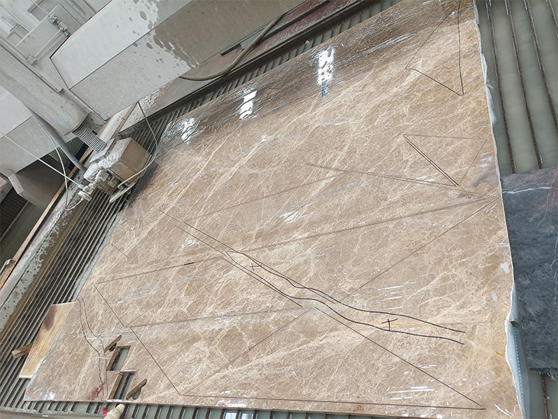 Brown Light Emperador Marble Slab Tiles
