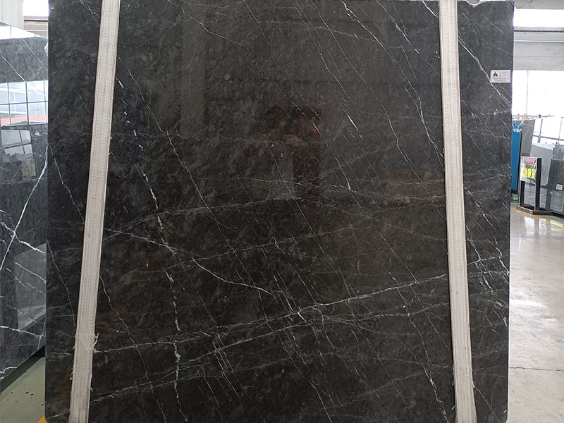 Havana Brown Marble Wyndham Greyish Marble Slab Tile with White Veins