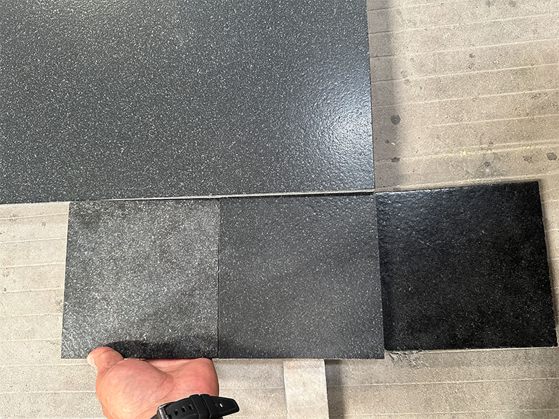 Black Volcano Granite Floor Tiles Supplier