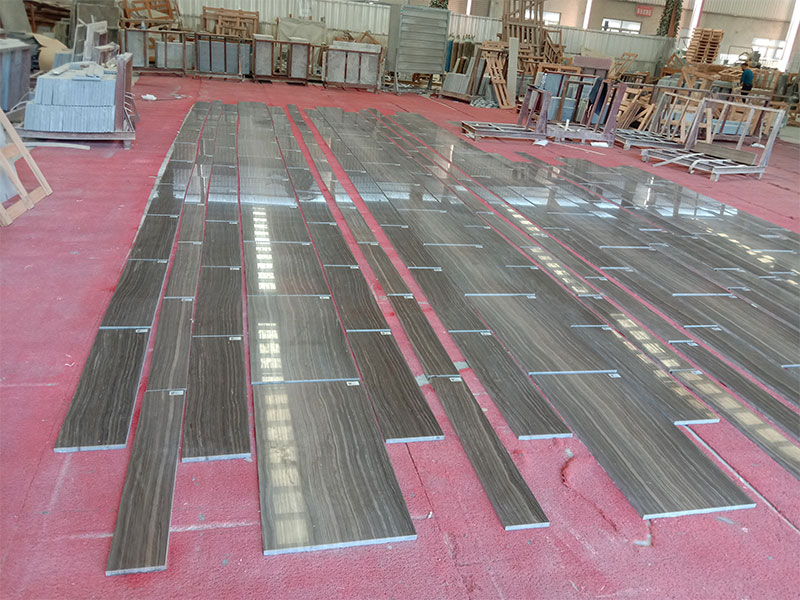 China Obama Wood Marble Natural Marble Slab for Armani Hotel Dubai Project