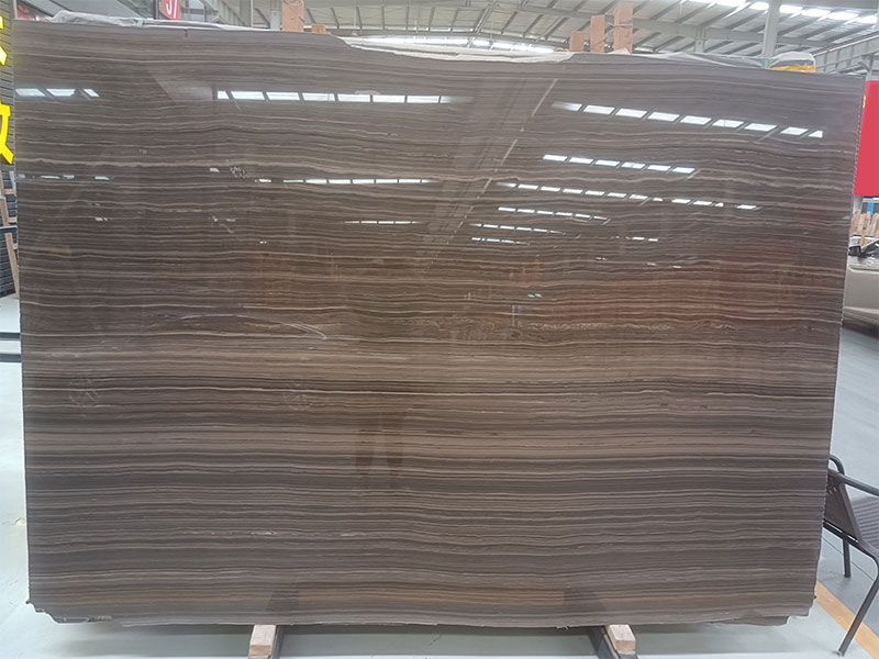 China Obama Wood Marble Natural Marble Slab for Armani Hotel Dubai Project
