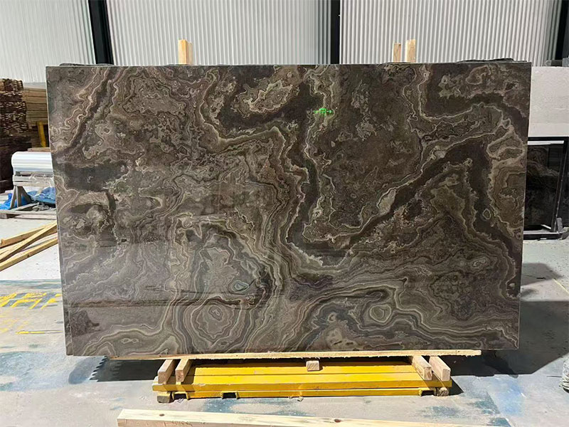 China Obama Wood Marble Natural Marble Slab for Armani Hotel Dubai Project
