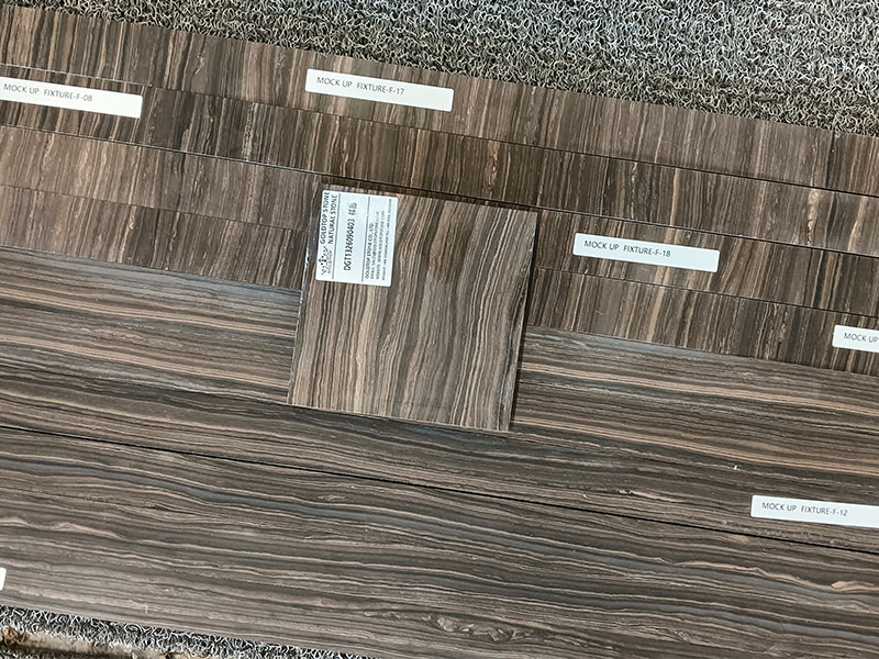 China Obama Wood Marble Natural Marble Slab for Armani Hotel Dubai Project