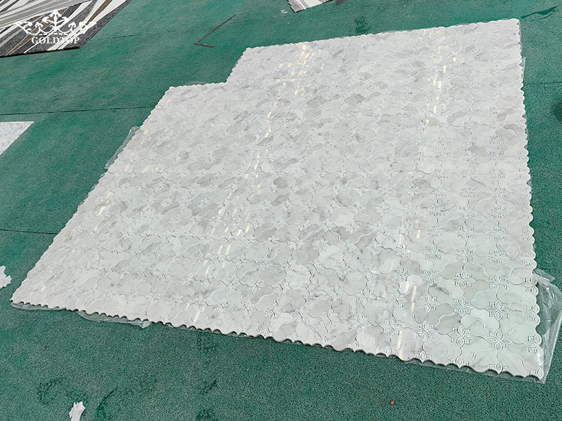 Carrara Marble Mosaics