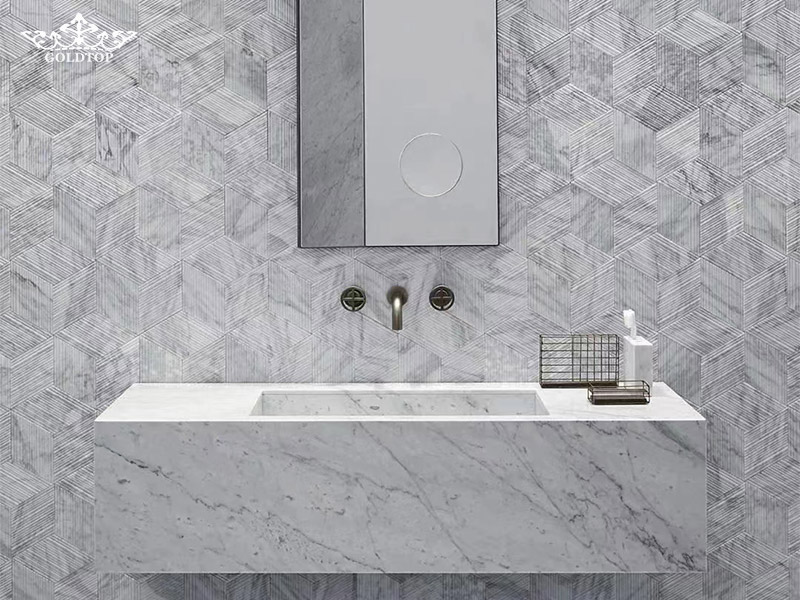 Applications of Carrara White Marble, Carrara White Marble Bathroom