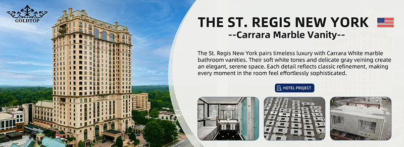 The St. Regis New York Hotel Project-cararra white marble
