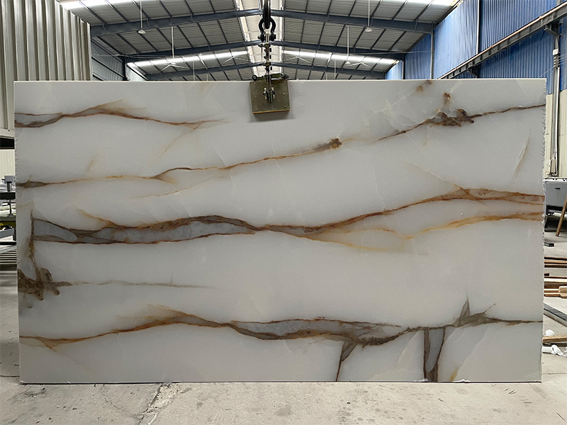 Calacatta Onyx PD Quartz Slab for Countertops
