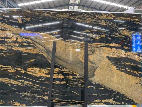 Brazil Cosmic Black Fusion Granite Slab